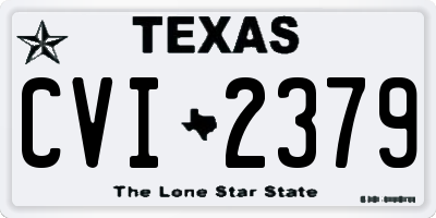 TX license plate CVI2379