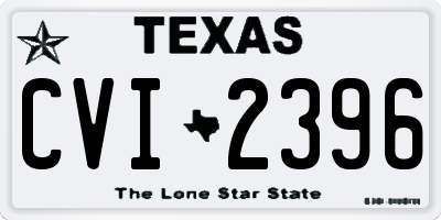 TX license plate CVI2396