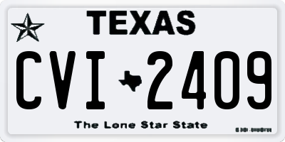 TX license plate CVI2409
