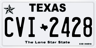 TX license plate CVI2428