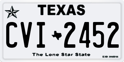 TX license plate CVI2452