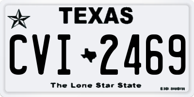 TX license plate CVI2469