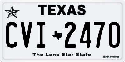 TX license plate CVI2470