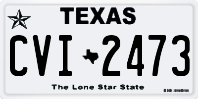 TX license plate CVI2473