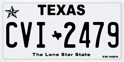 TX license plate CVI2479