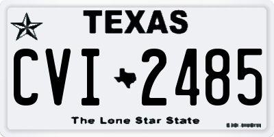 TX license plate CVI2485