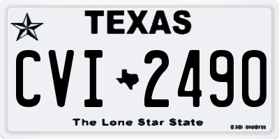 TX license plate CVI2490