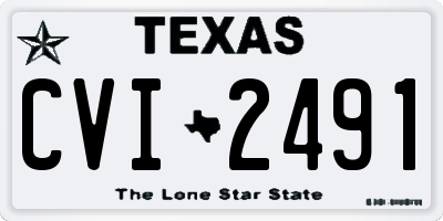 TX license plate CVI2491