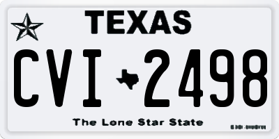 TX license plate CVI2498