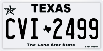 TX license plate CVI2499