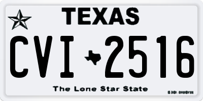TX license plate CVI2516