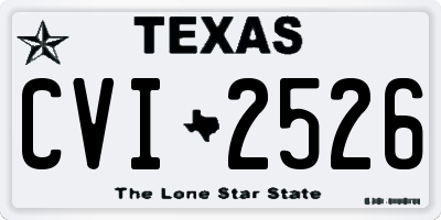 TX license plate CVI2526