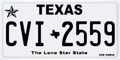 TX license plate CVI2559