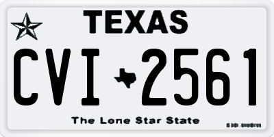 TX license plate CVI2561
