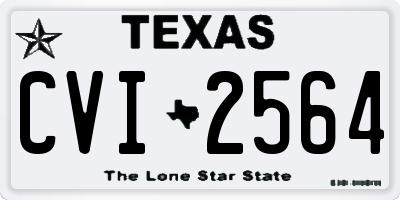 TX license plate CVI2564