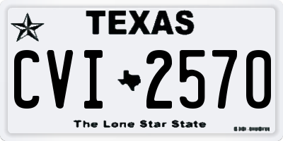TX license plate CVI2570
