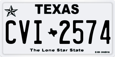 TX license plate CVI2574