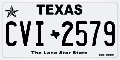 TX license plate CVI2579