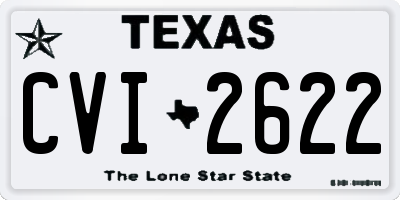 TX license plate CVI2622