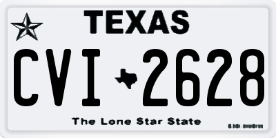 TX license plate CVI2628
