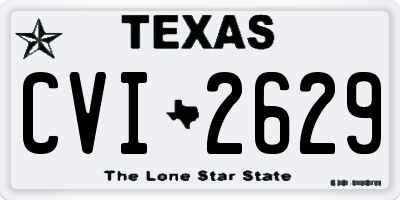 TX license plate CVI2629