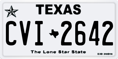 TX license plate CVI2642
