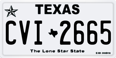 TX license plate CVI2665