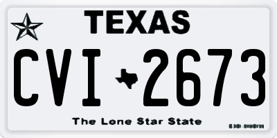 TX license plate CVI2673