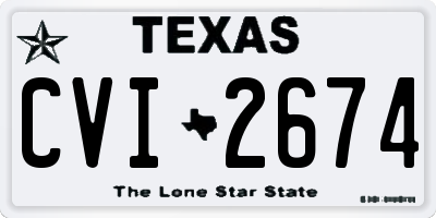 TX license plate CVI2674