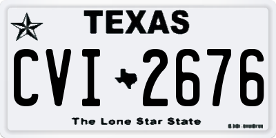 TX license plate CVI2676