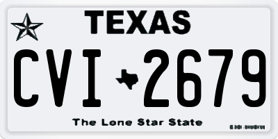 TX license plate CVI2679