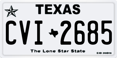 TX license plate CVI2685
