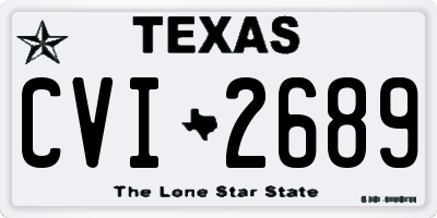 TX license plate CVI2689