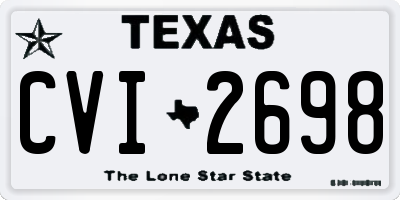 TX license plate CVI2698