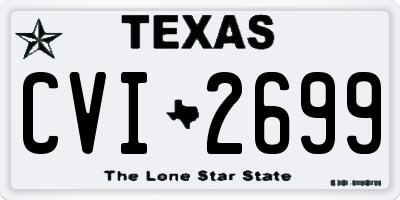 TX license plate CVI2699