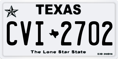 TX license plate CVI2702