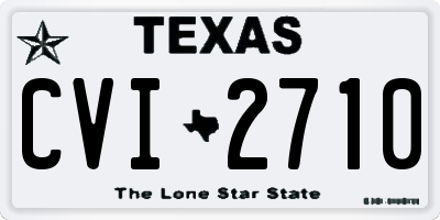 TX license plate CVI2710