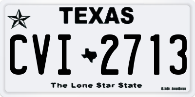 TX license plate CVI2713
