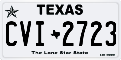 TX license plate CVI2723