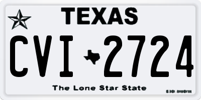TX license plate CVI2724