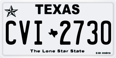 TX license plate CVI2730