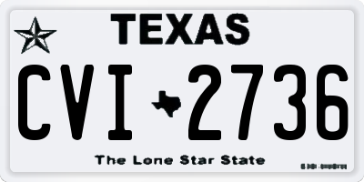 TX license plate CVI2736