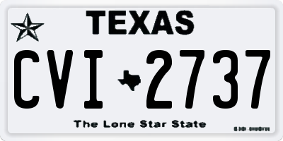 TX license plate CVI2737