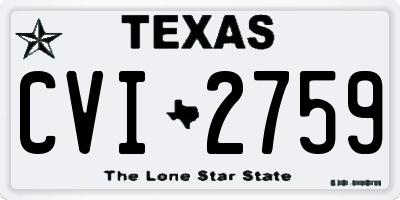 TX license plate CVI2759