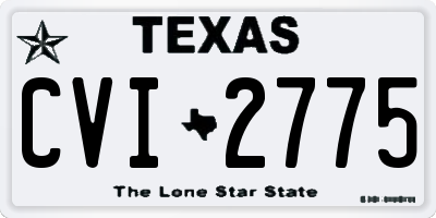 TX license plate CVI2775