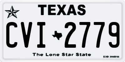 TX license plate CVI2779