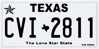TX license plate CVI2811