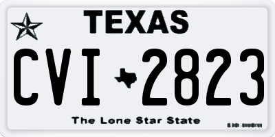TX license plate CVI2823