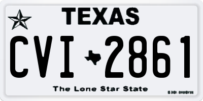 TX license plate CVI2861
