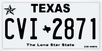 TX license plate CVI2871